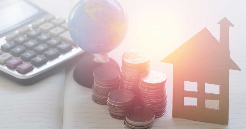 house-coins-globe